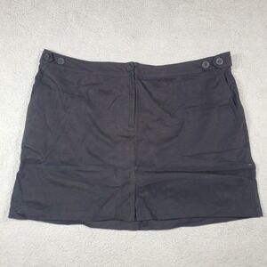 Wildfang Essential Work Skirt Womens 3XL Black Utility Mini Coquette Goth Grunge